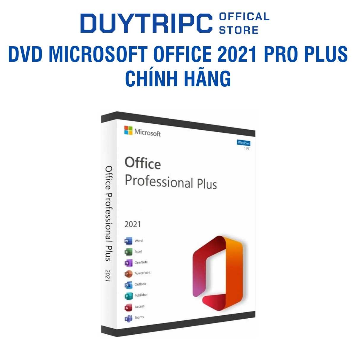 DVD Microsoft Office 2021 Pro Plus Chính Hãng | Office 2021 Professional Plus Full Word Excel PowerPoint Outlook